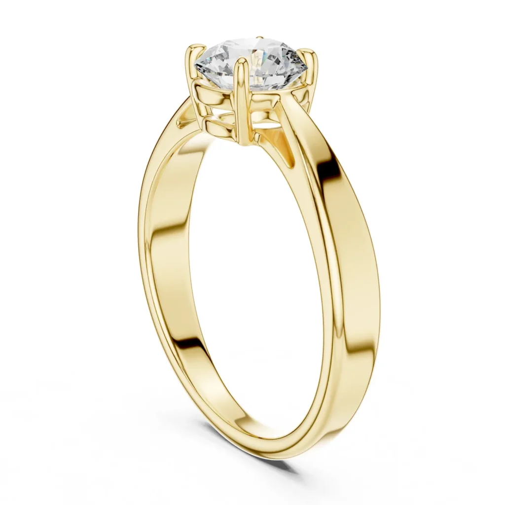 Cathedral Solitaire Engagement Ring