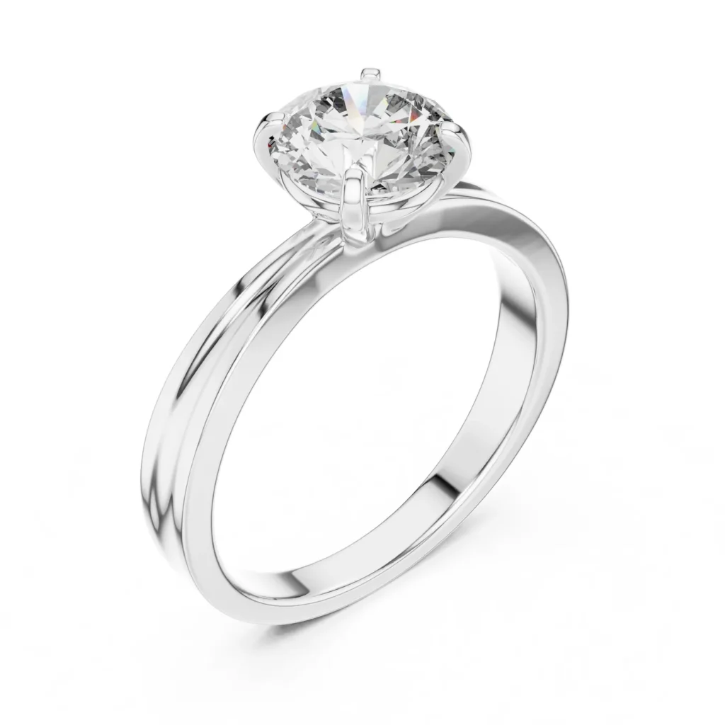 Classic Solitaire Engagement Ring — photo 6