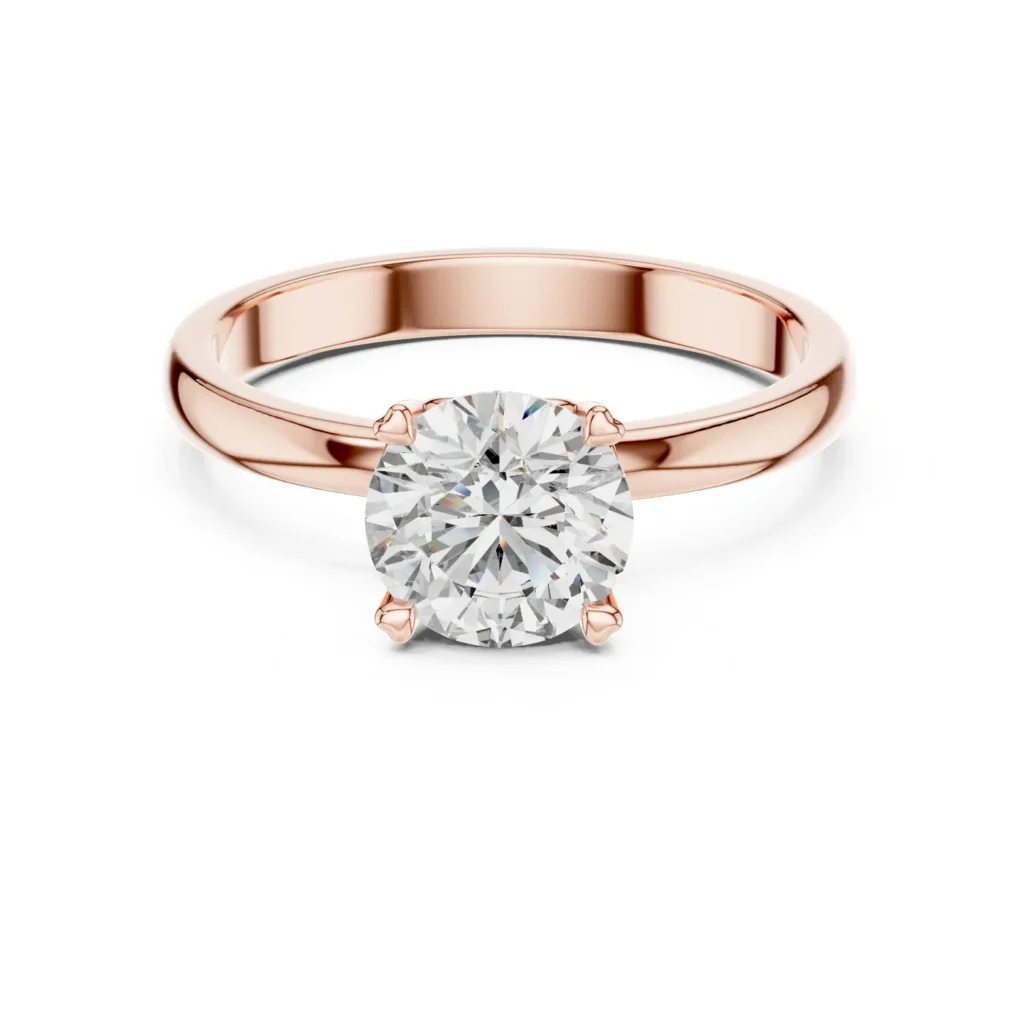 Comfort-Fit Round Solitaire Ring — photo 12