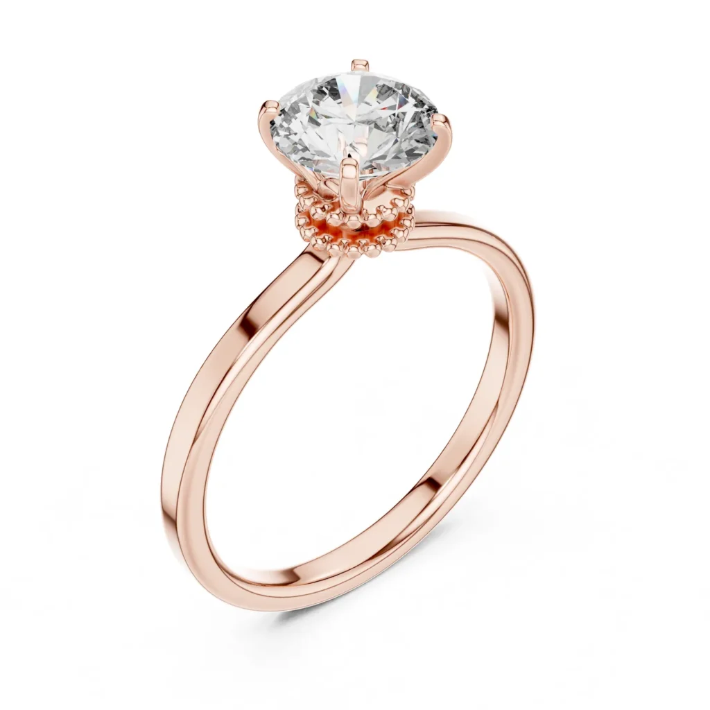 Knot Collar Solitaire Ring — photo 10