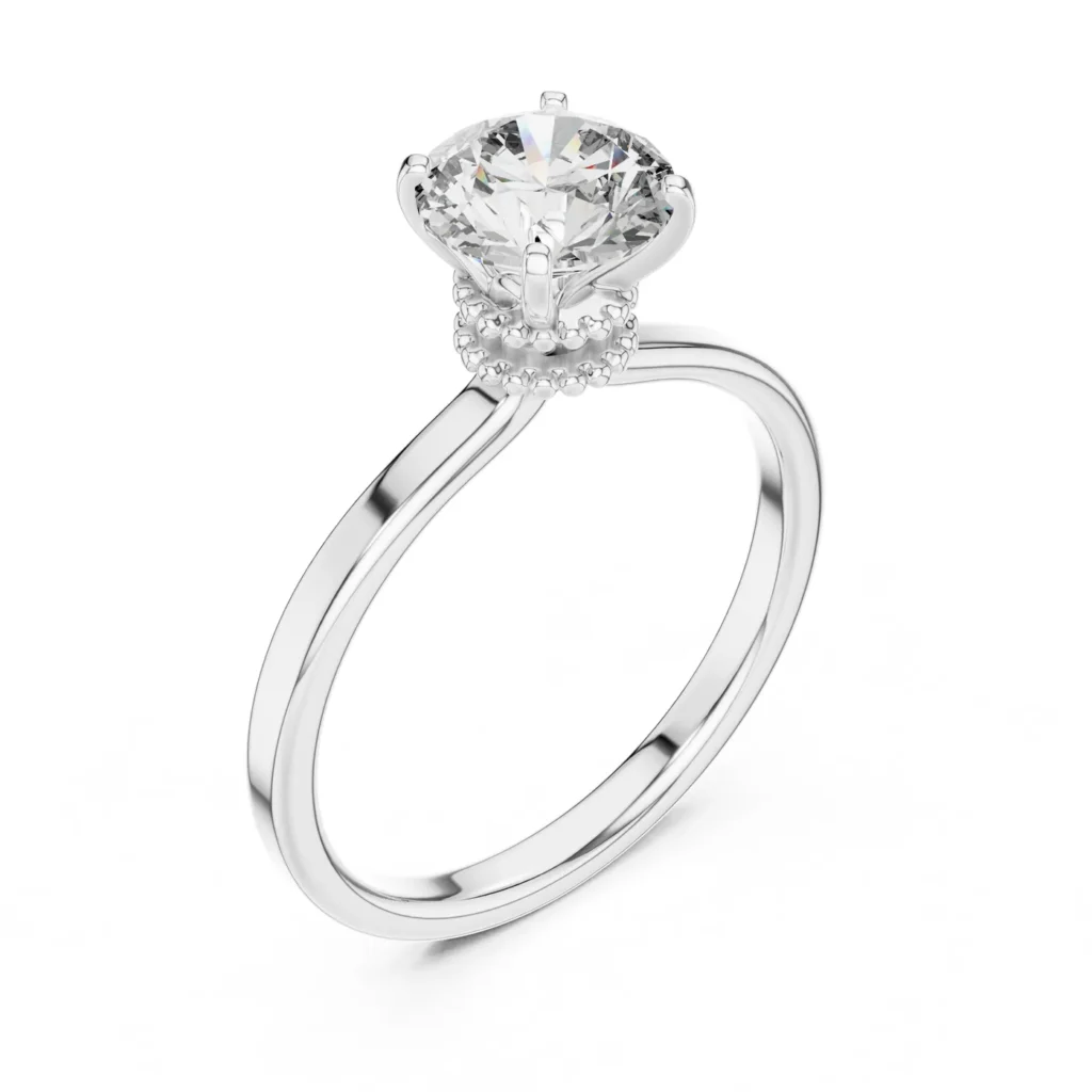 Knot Collar Solitaire Ring — photo 6