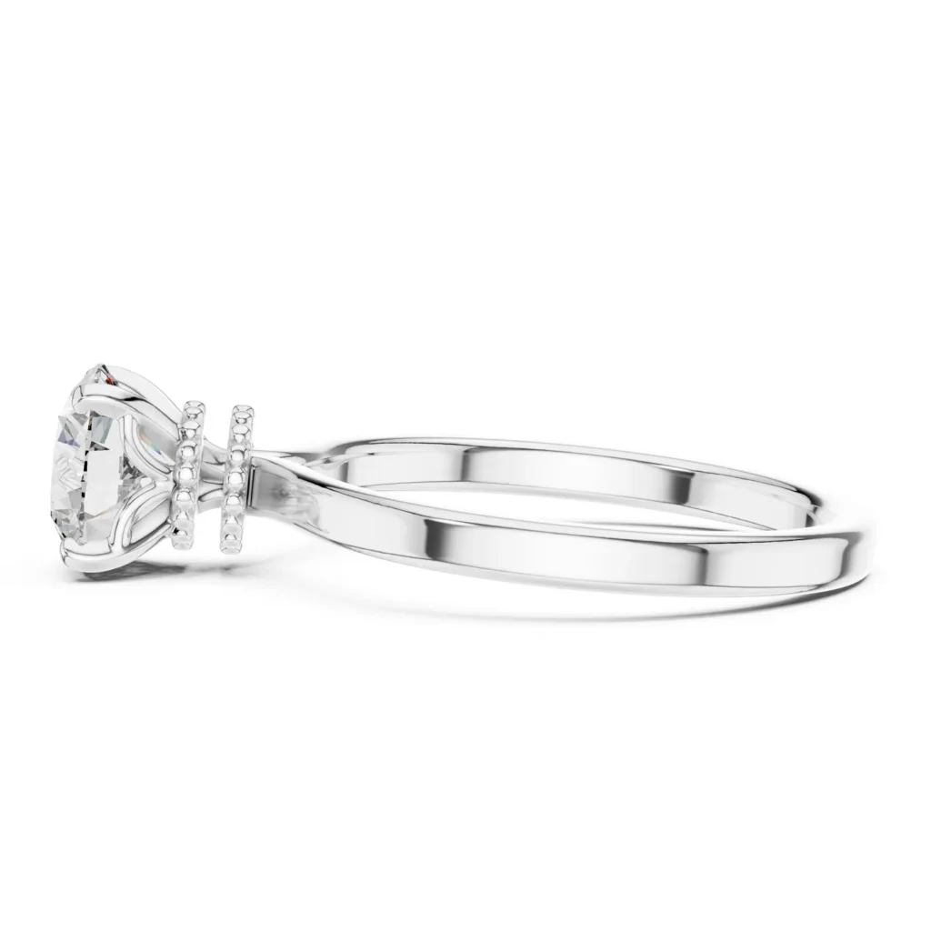 Knot Collar Solitaire Ring — photo 7