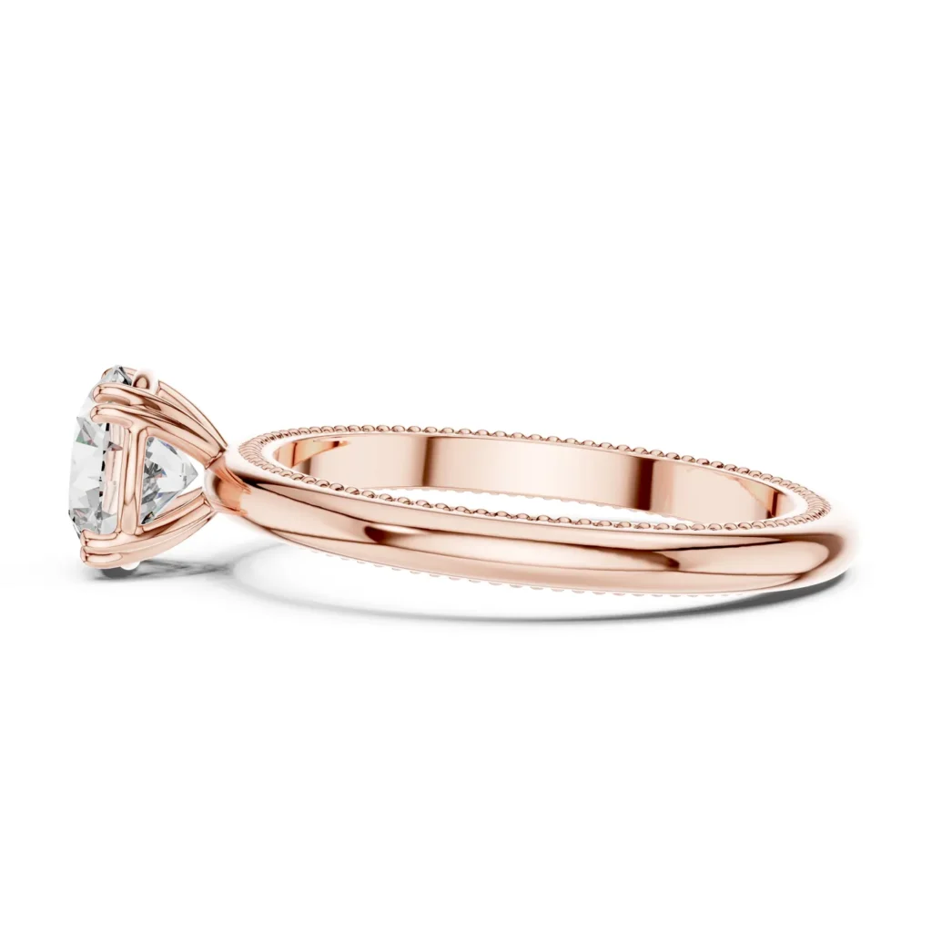 Milgrain Solitaire Ring — photo 11