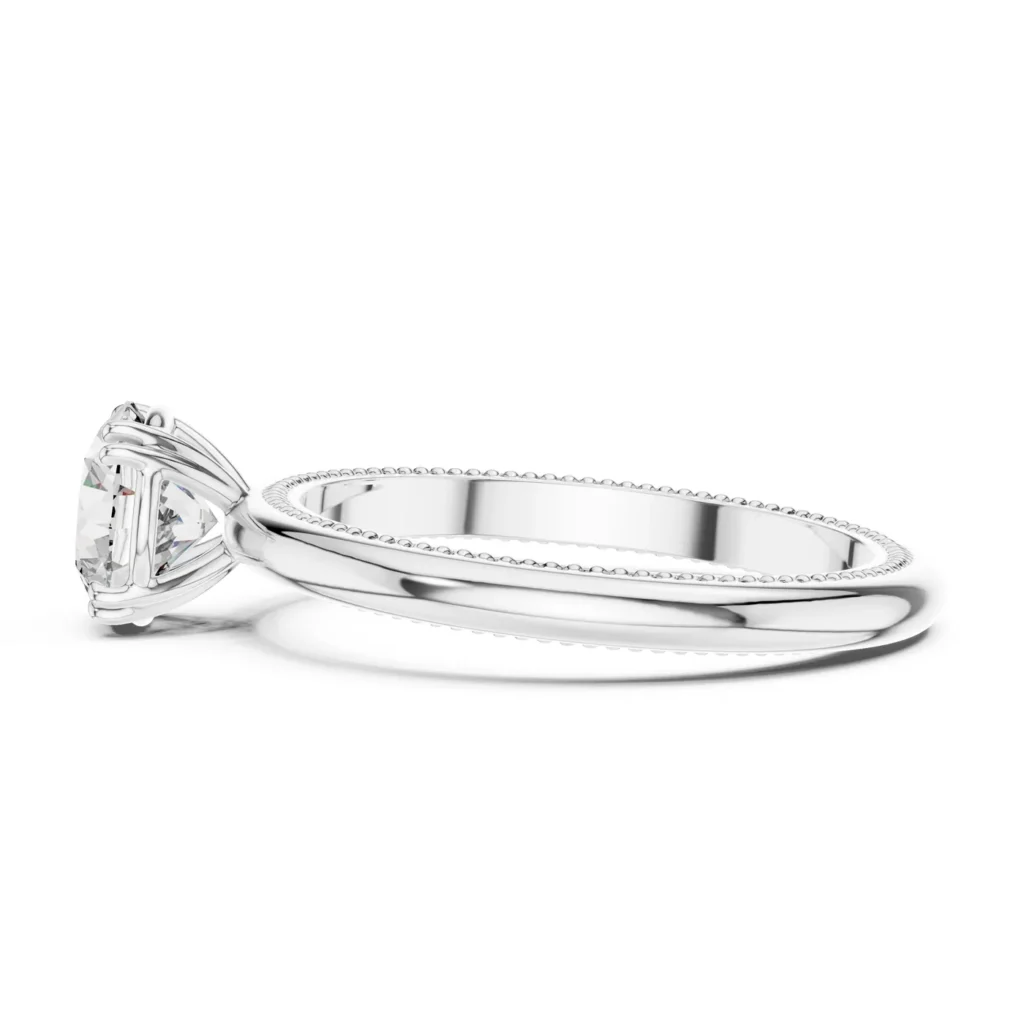 Milgrain Solitaire Ring — photo 7