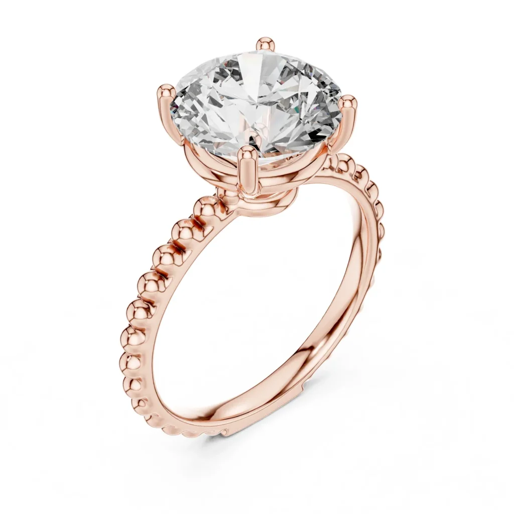 Bubble Band Solitaire Ring — photo 10