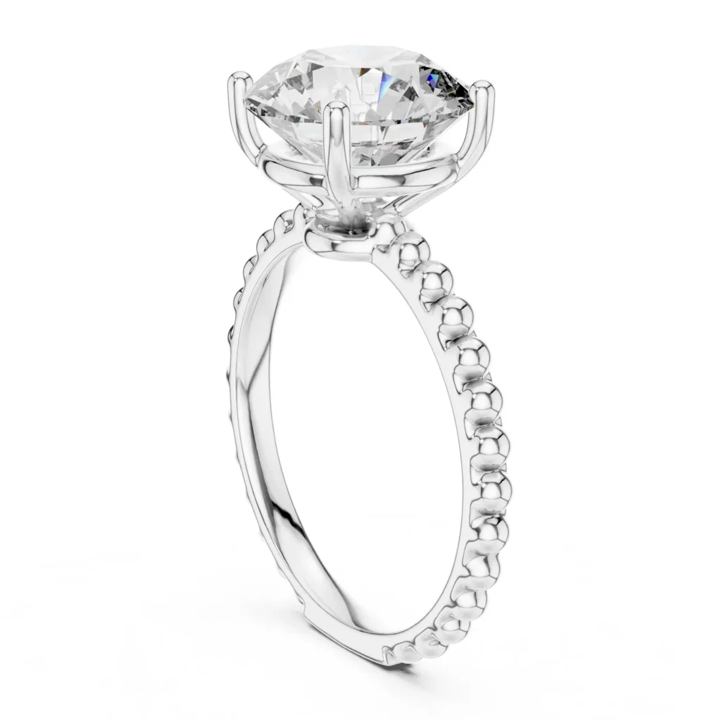 Bubble Band Solitaire Ring — photo 5