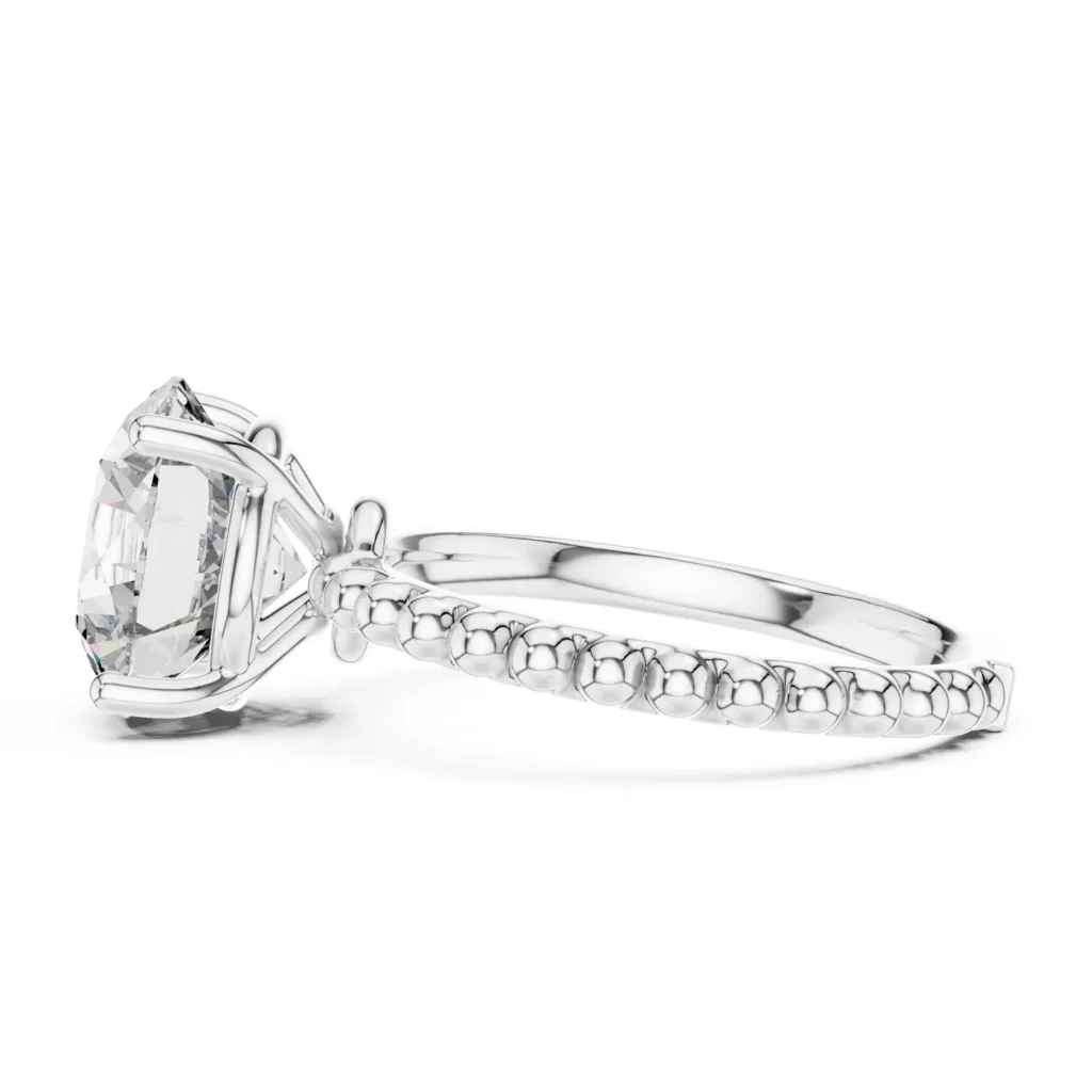 Bubble Band Solitaire Ring — photo 7