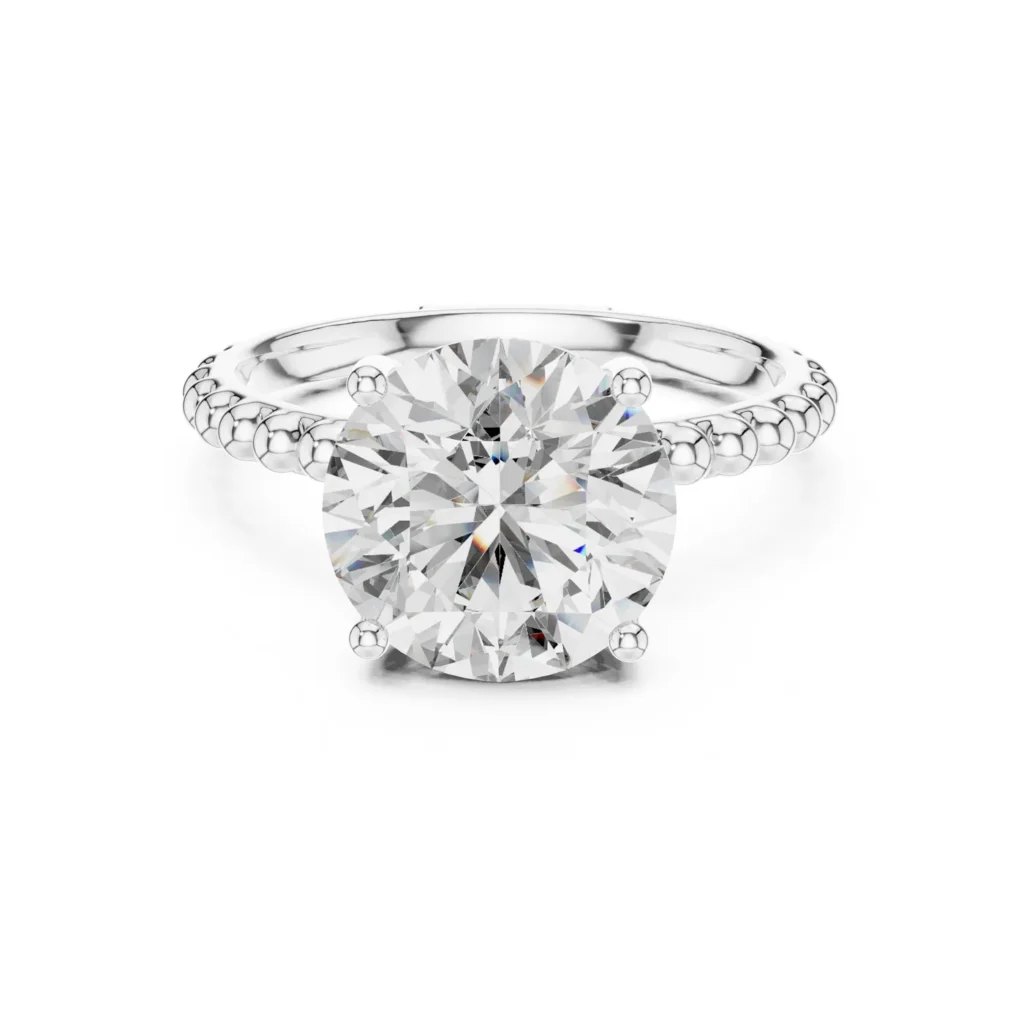 Bubble Band Solitaire Ring — photo 8