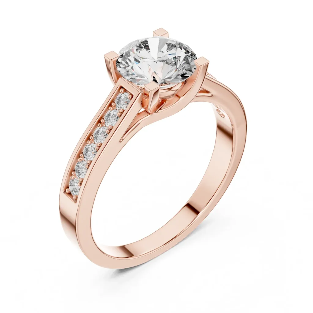 Channel-Set Solitaire Ring — photo 10