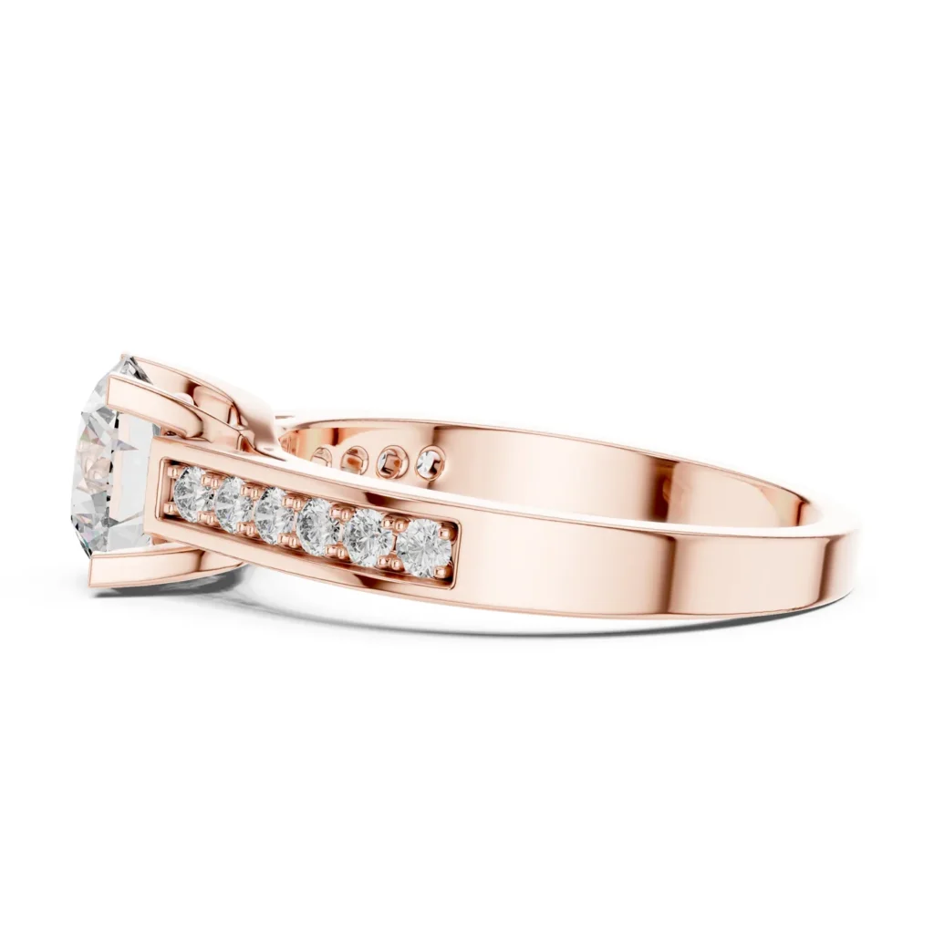 Channel-Set Solitaire Ring — photo 11