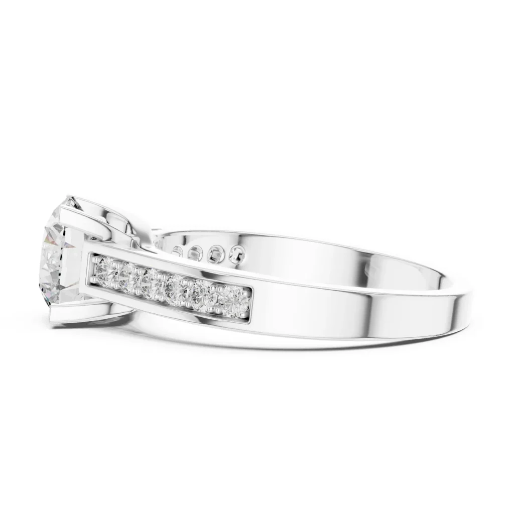 Channel-Set Solitaire Ring — photo 7