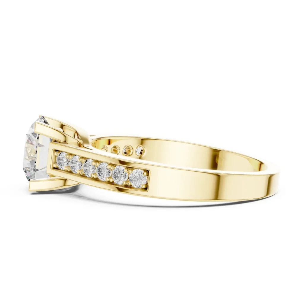 Channel-Set Solitaire Ring — photo 3