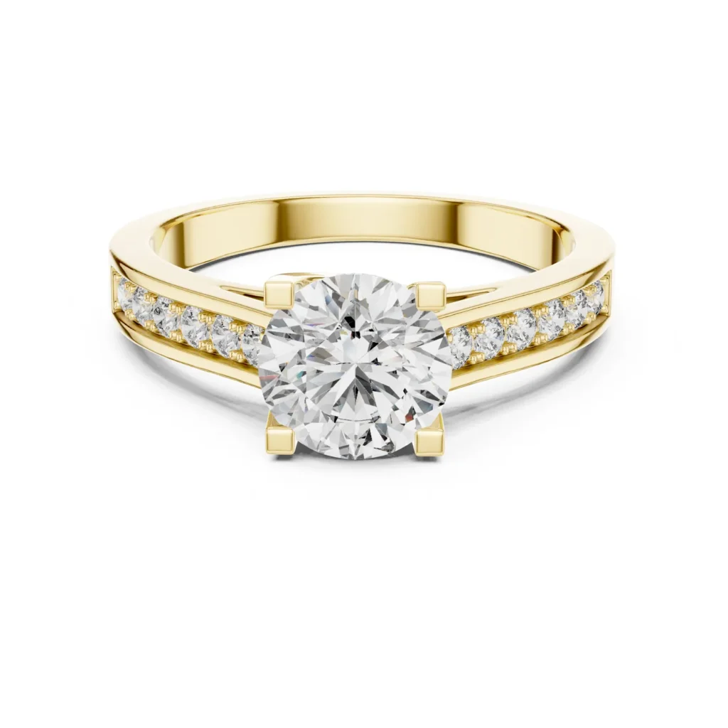 Channel-Set Solitaire Ring — photo 4
