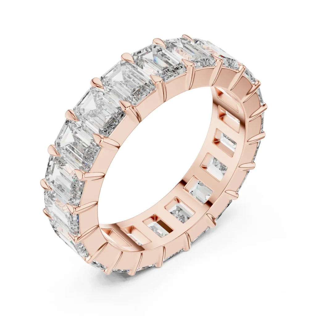 Emerald-Cut Eternity Band — photo 10