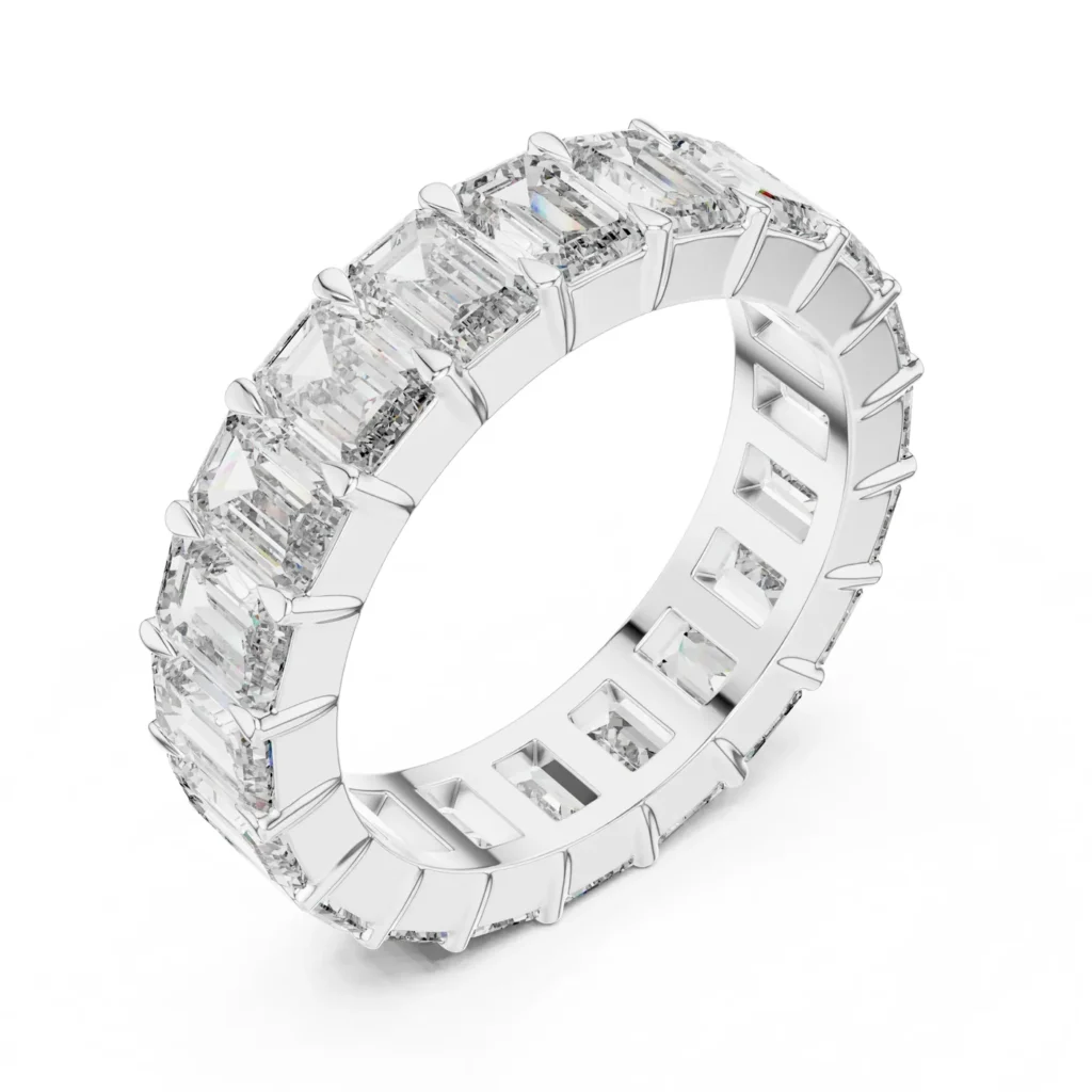 Emerald-Cut Eternity Band — photo 6