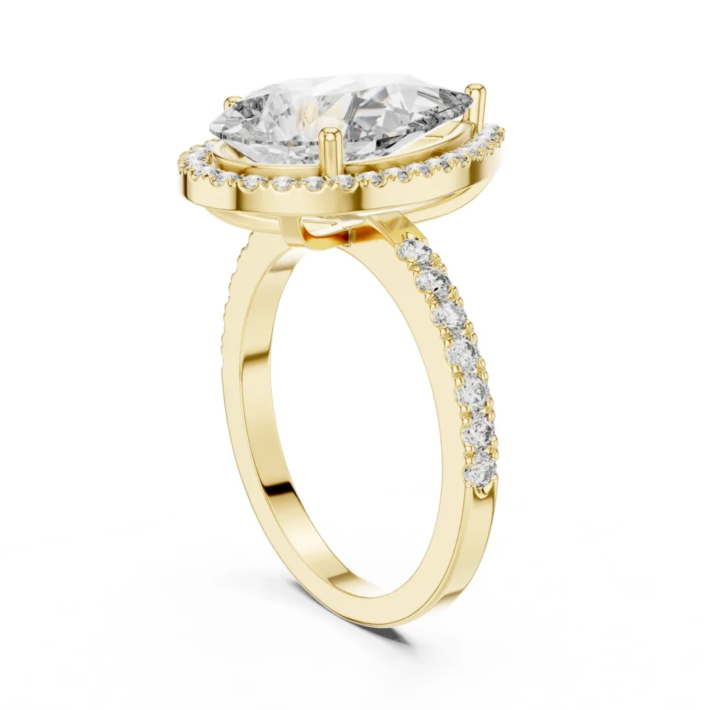 Oval Halo Engagement Ring