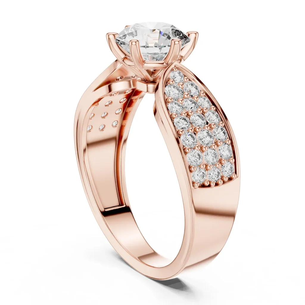Pavé Crossover Statement Ring — photo 9