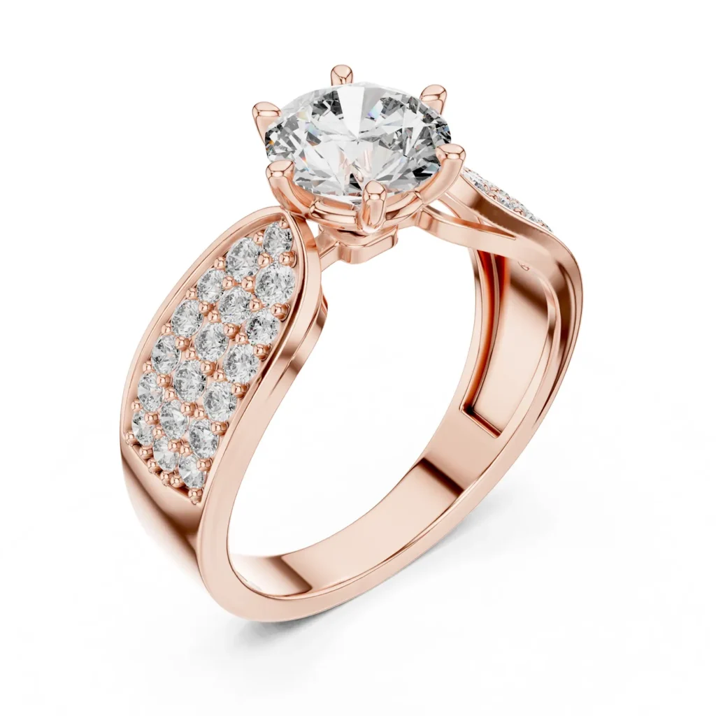 Pavé Crossover Statement Ring — photo 10