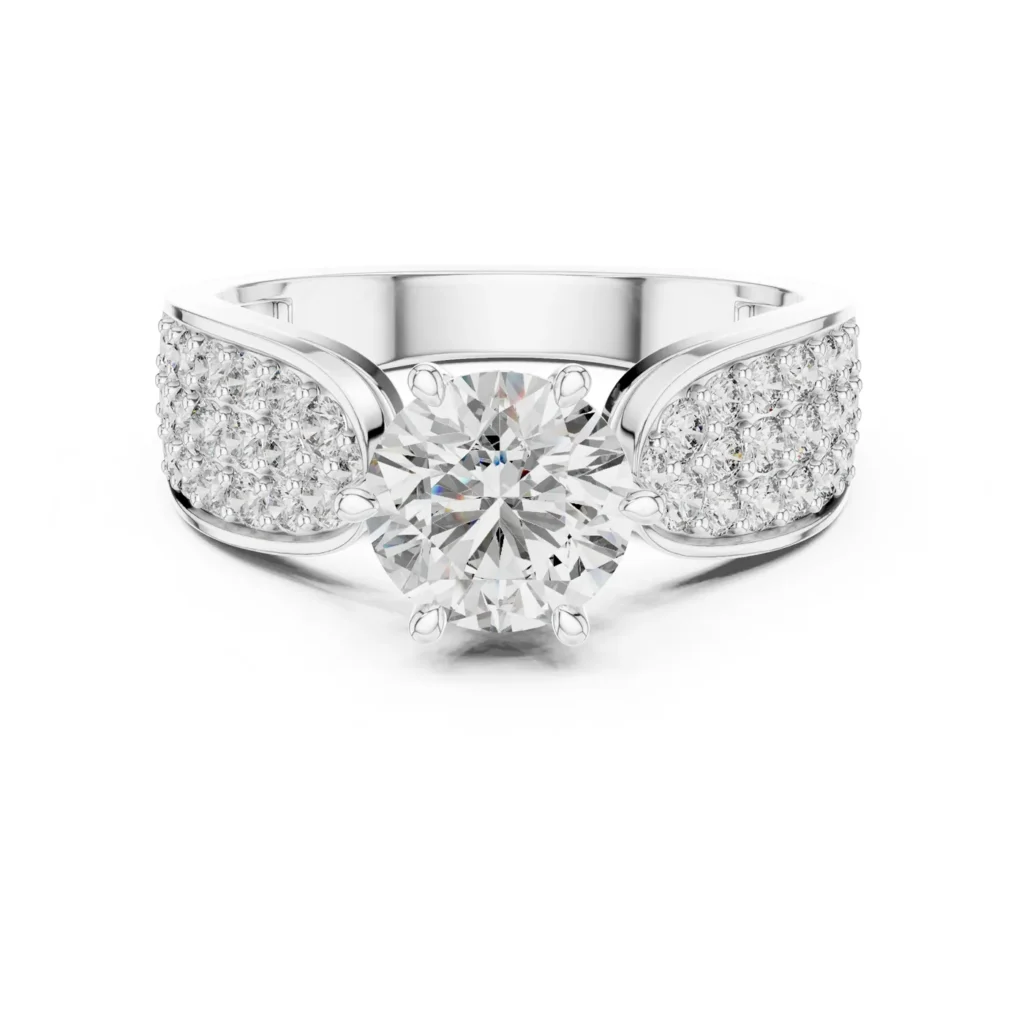 Pavé Crossover Statement Ring — photo 8