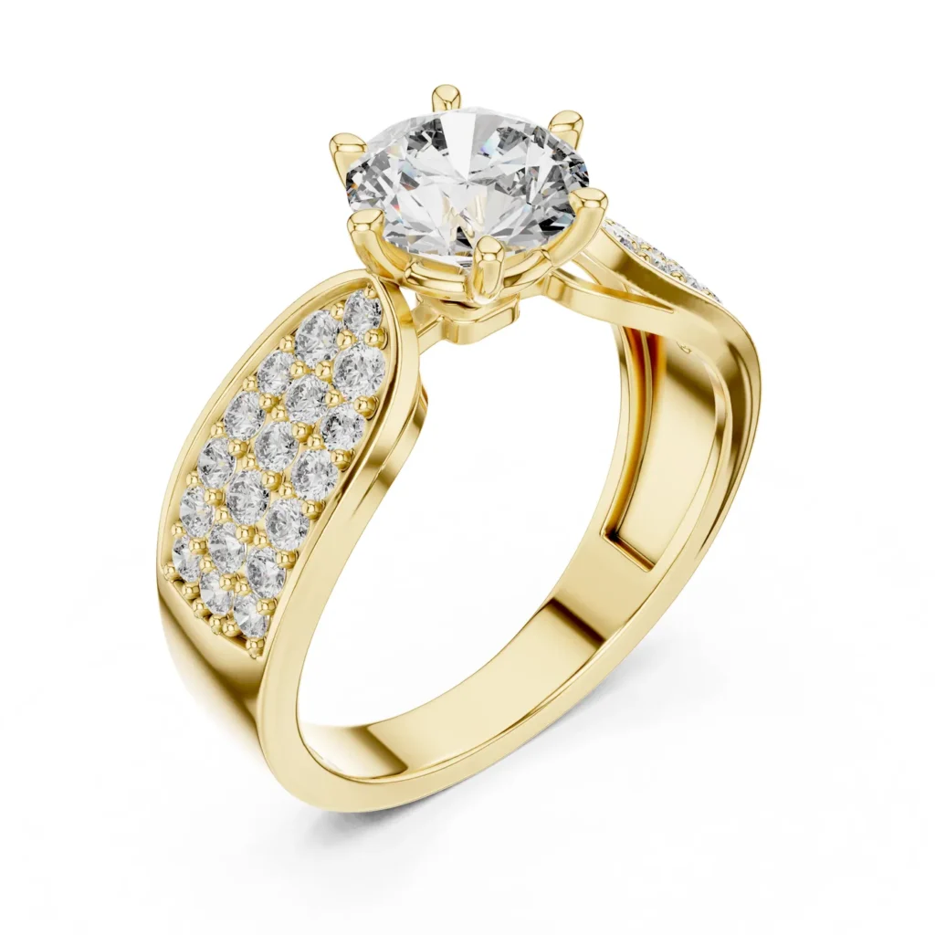 Pavé Crossover Statement Ring — photo 2