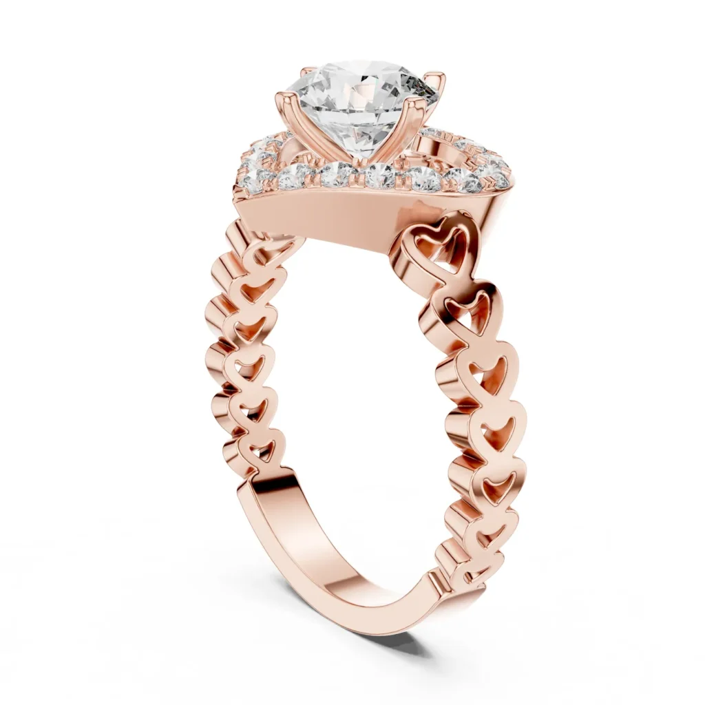 Heart Link Halo Ring — photo 9