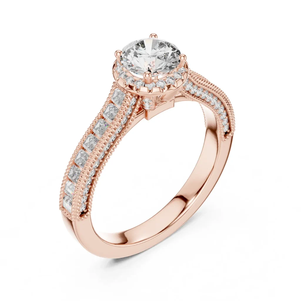 Vintage Milgrain Pavé Ring — photo 10