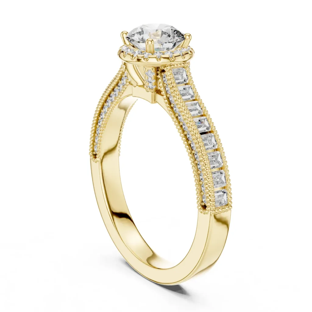 Vintage Milgrain Pavé Ring