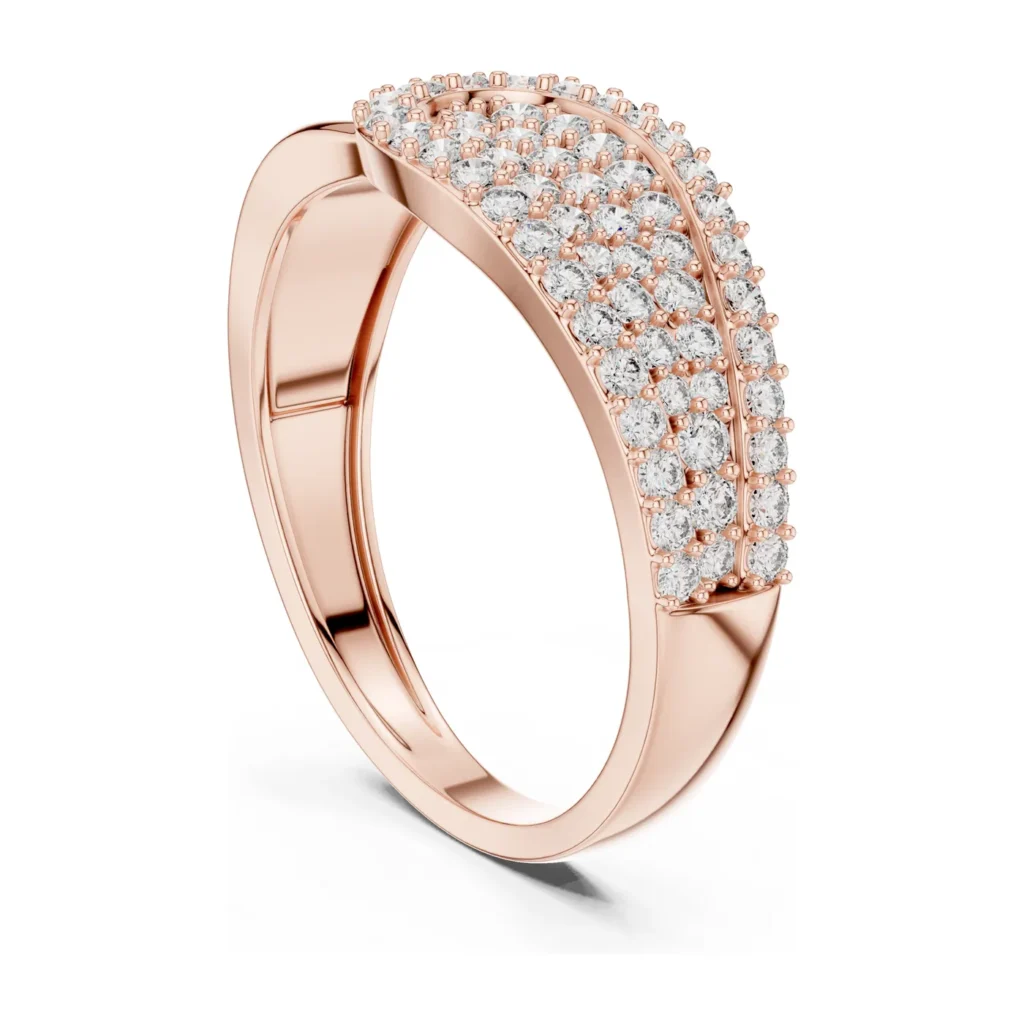 Pavé Swirl Dome Ring — photo 9