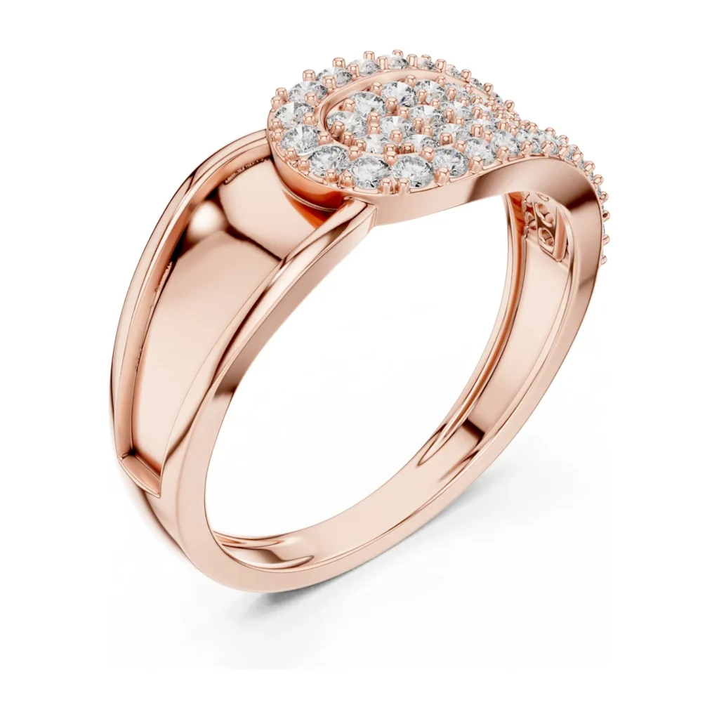Pavé Swirl Dome Ring — photo 10
