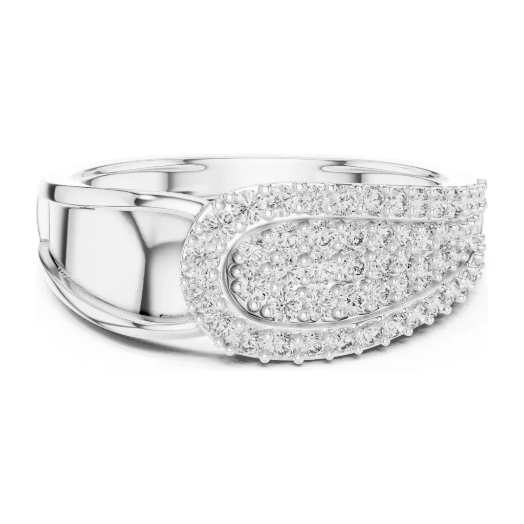 Pavé Swirl Dome Ring — photo 8