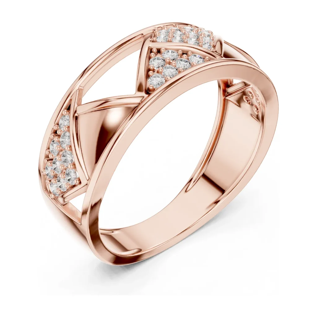 Pavé Triangle Cutout Band — photo 10