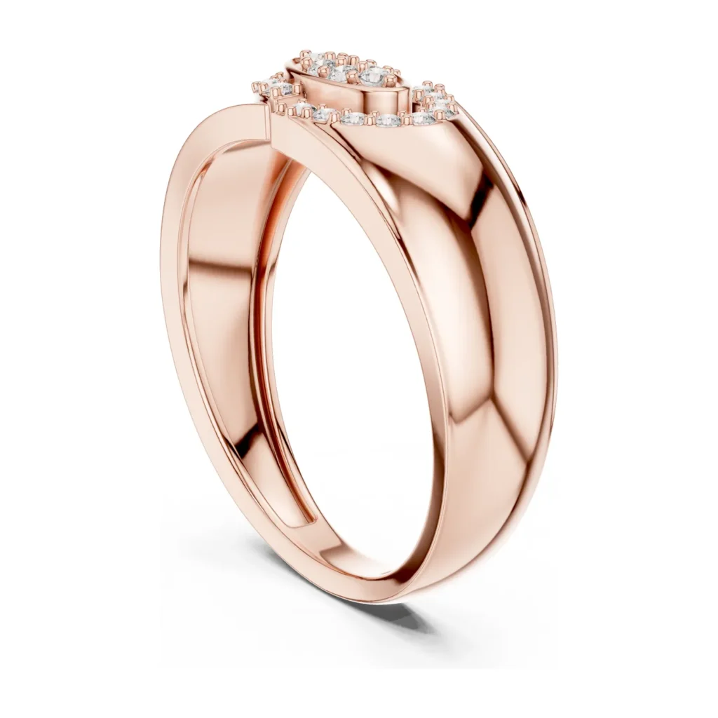 Pavé Teardrop Signet Ring — photo 9