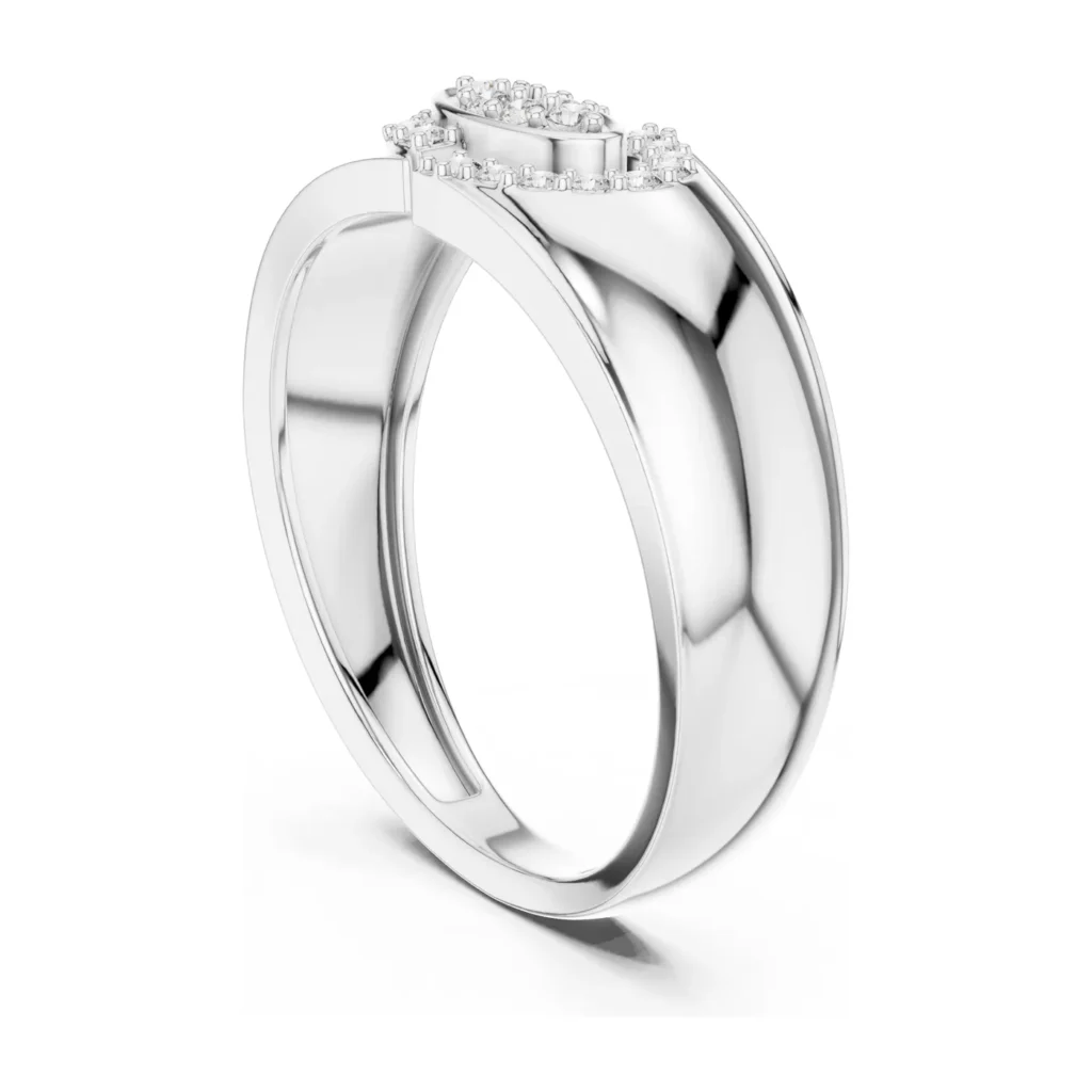 Pavé Teardrop Signet Ring — photo 5