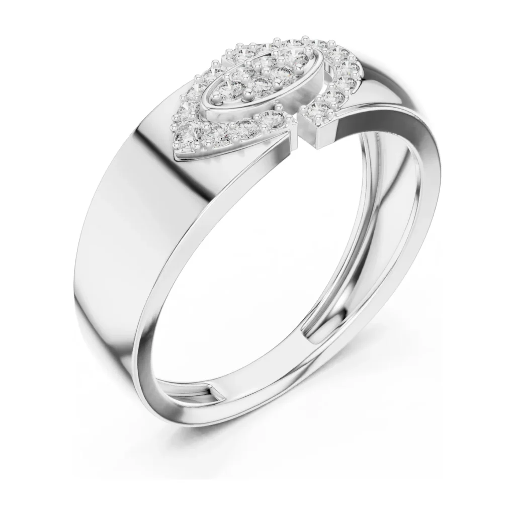 Pavé Teardrop Signet Ring — photo 6