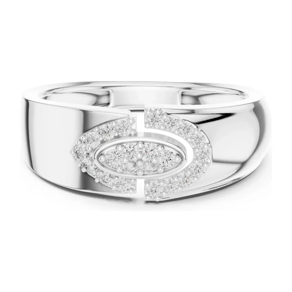 Pavé Teardrop Signet Ring — photo 8