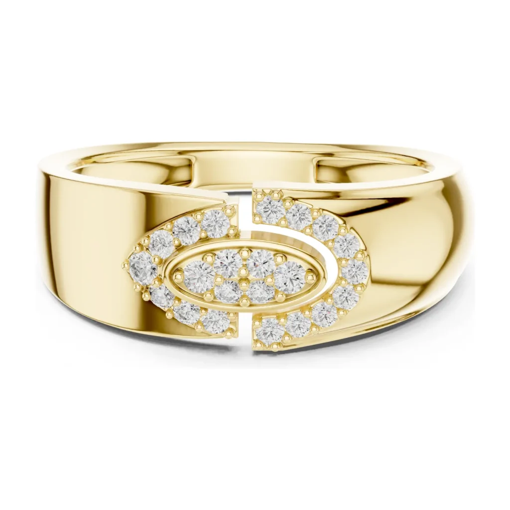 Pavé Teardrop Signet Ring — photo 4
