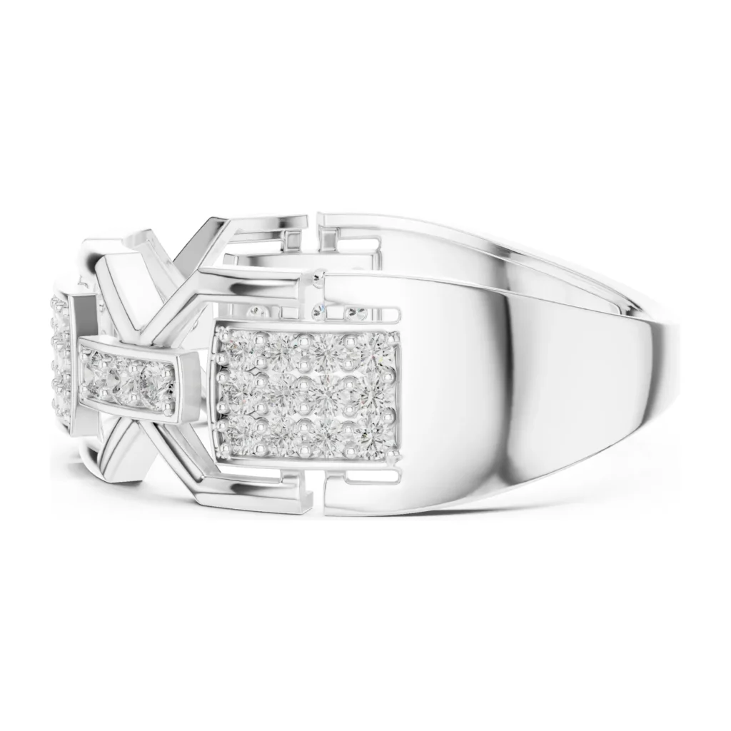 Pavé Chain Link Band — photo 7