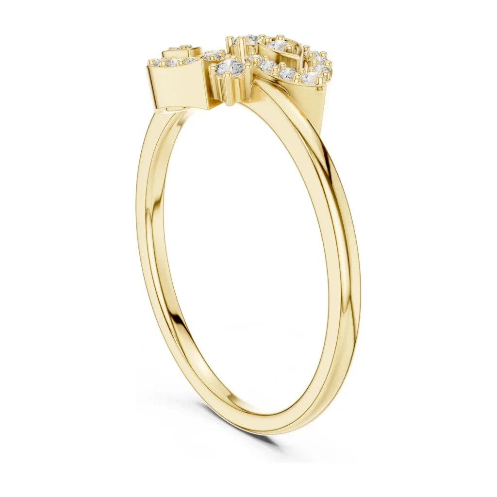 Pavé Paisley Cluster Ring
