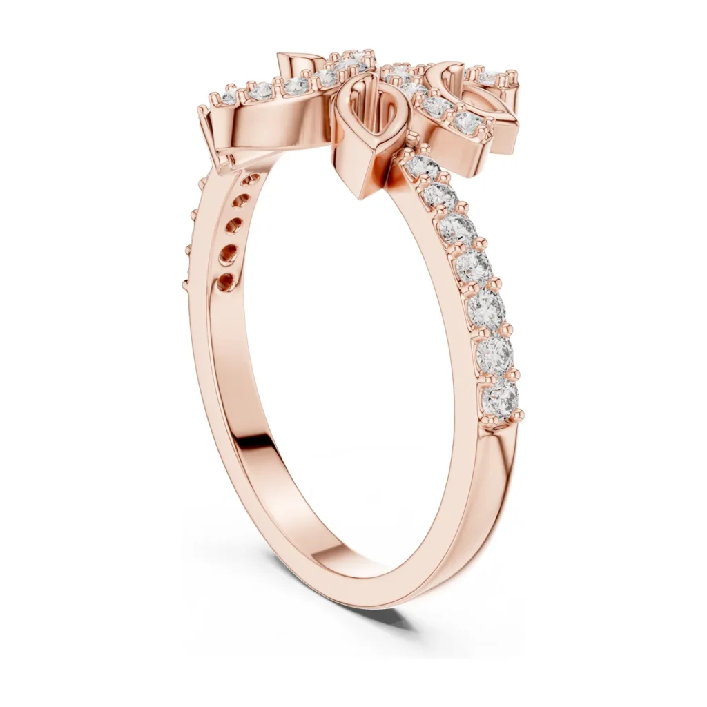Pavé Teardrop Vine Ring — photo 9