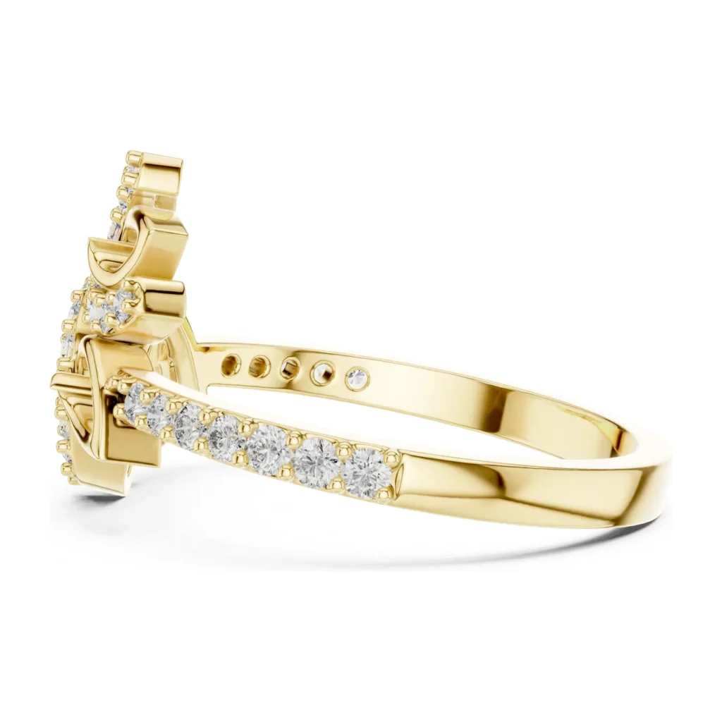 Pavé Teardrop Vine Ring — photo 3