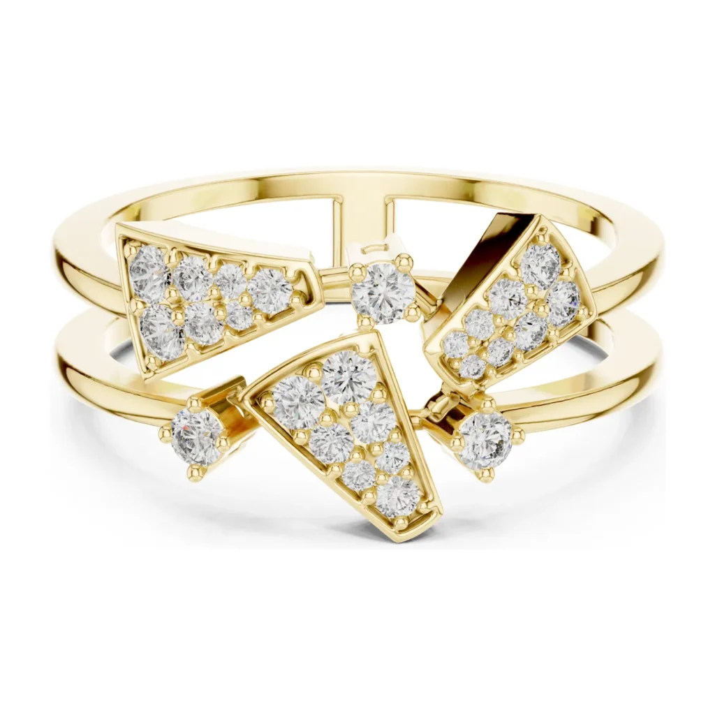 Double-Band Pavé Bow Ring — photo 4