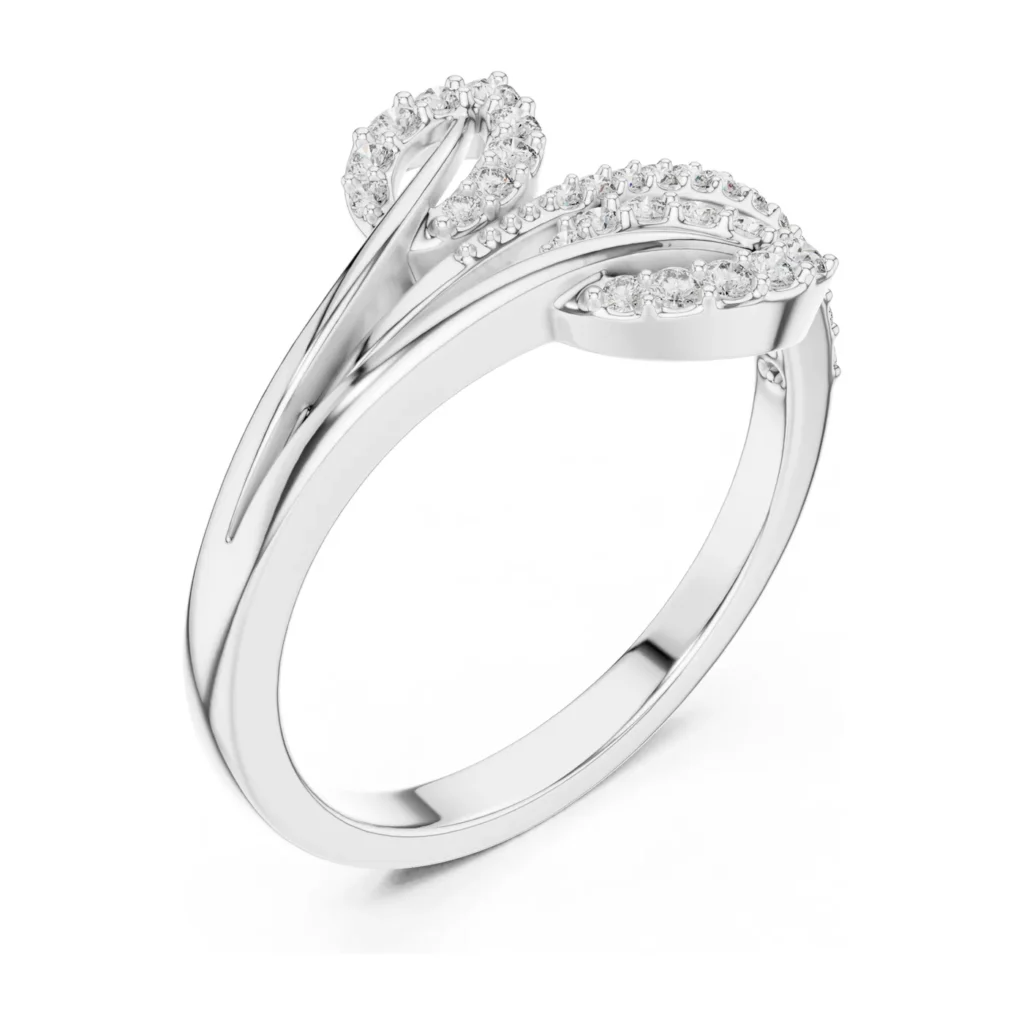 Pavé Swirl Wrap Ring — photo 6