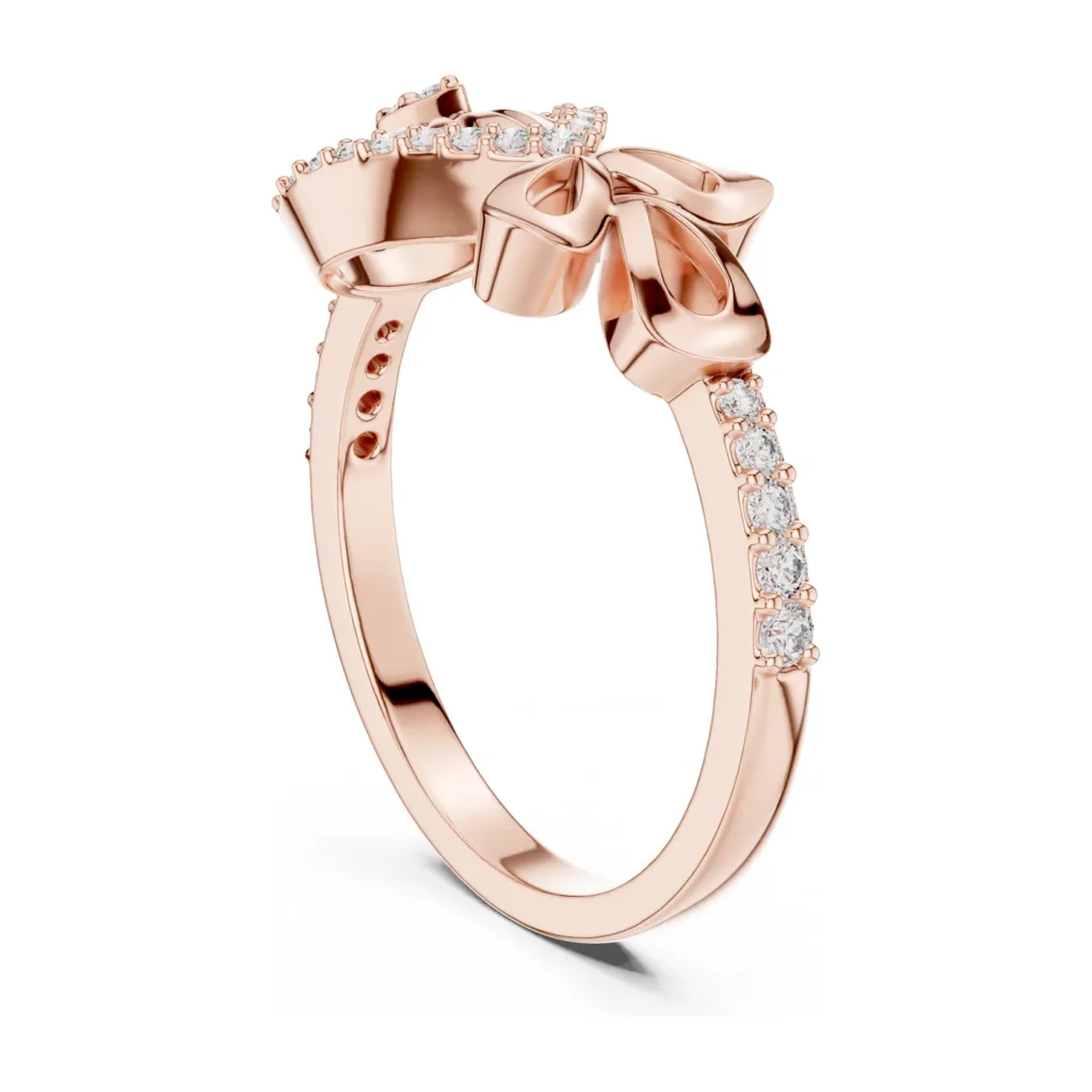 Pavé Shell & Bow Ring — photo 9