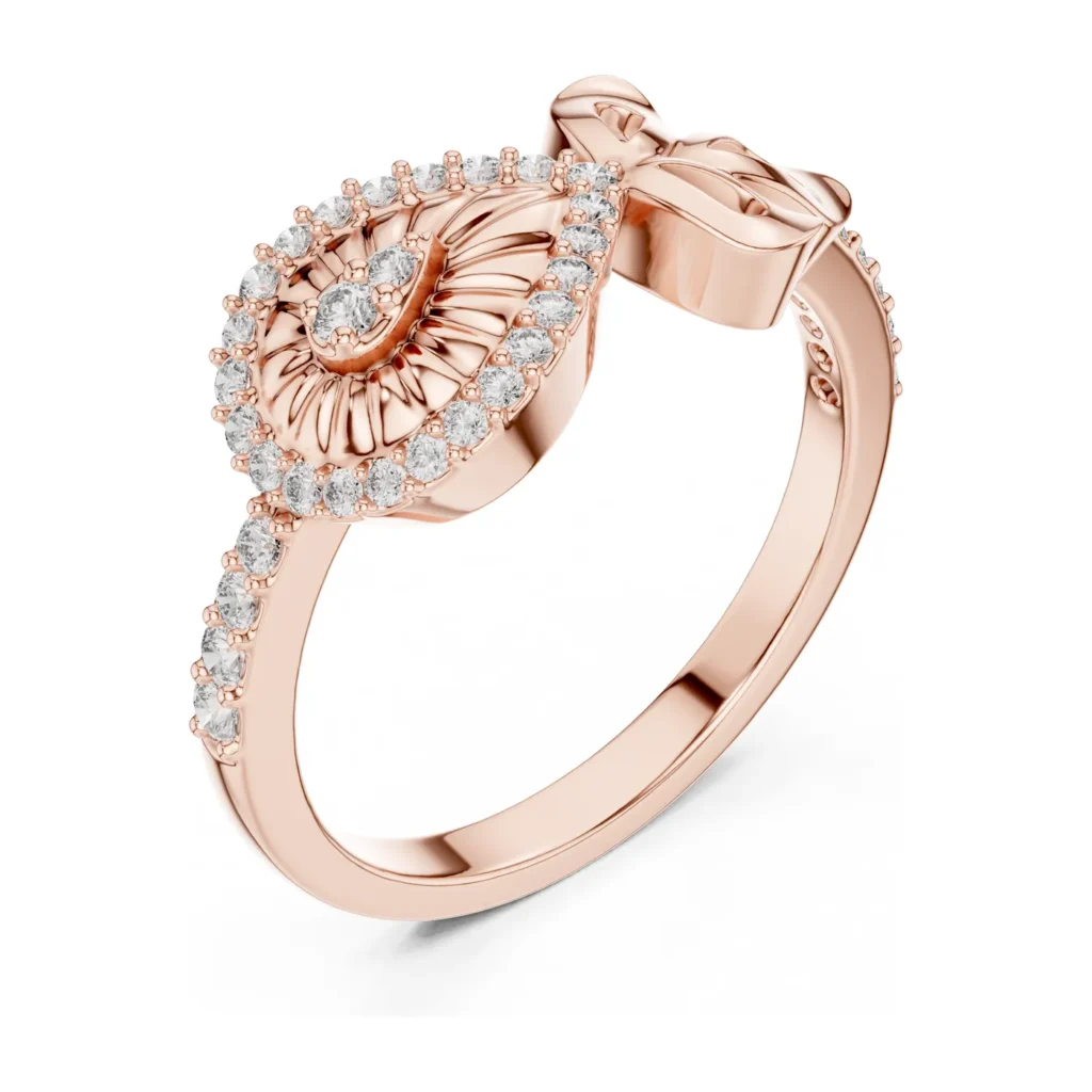 Pavé Shell & Bow Ring — photo 10